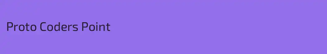 Proto Coders Point